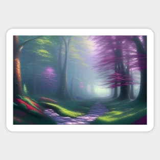 magic forest Sticker